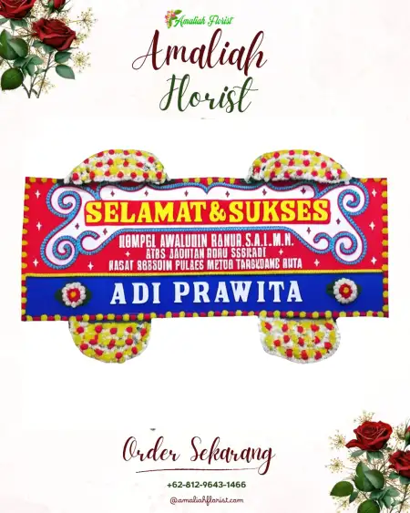 Papan Bunga Ucapan Selamat Bantengmati